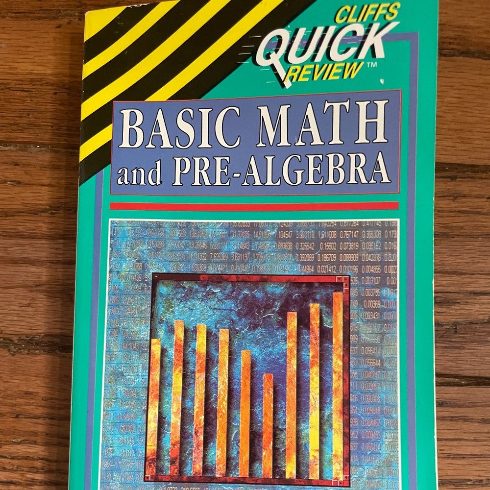 Cliffs Quick Review Basic Math & Pre-Algebra Softback Book